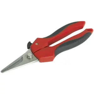 High-Quality 190mm Universal Shears with Safety Lock and Spring-Loaded Handles