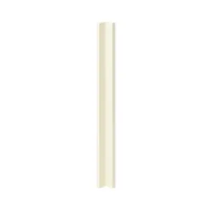 GoodHome Stevia Innovo handleless gloss cream slab Gloss cream Corner post, (W)34mm