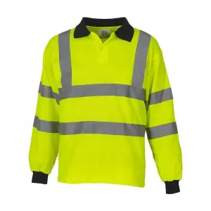 Yoko Ladies/Womens Hi-Vis Long Sleeve Polo Shirt (Pack of 2)