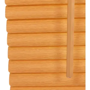 PVC Room Darkening Venetian Blind Teak / 213 cm L x 60 cm W