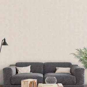 Galerie Bazaar Neutral Taupe Broadleaf Smooth Wallpaper