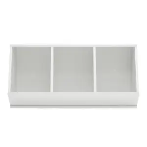 White Kids Toy Storage Boxes Open Style Child Toy Organizer Cabinet