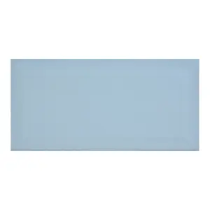 Trentie Blue Gloss Metro Ceramic Indoor Wall tile, Pack of 40, (L)200mm (W)100mm