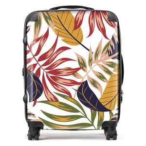 Hawaiian Style Jungle Leaves Suitcase - Large