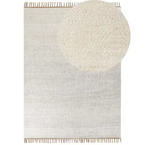 Jute Area Rug 160 x 230 cm Light Beige LUNIA