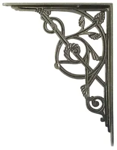 Castelion Single Medium Cast Iron Trellis Shelf Bracket