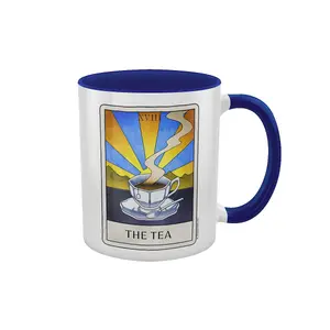 Deadly Tarot The Tea Inner Two Tone Mug Blue/White (One Size)