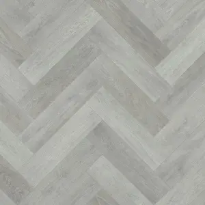 Grey Modern Wood Effect Anti-Slip Vinyl Flooring for Home, Shops, Offices, 5.0mm Thick Vinyl Sheet-5m(16'4") X 4m(13'1")-20m²