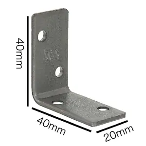 Fixings Direct Limited - 40x40x20 Angle Brackets (Galvanised)