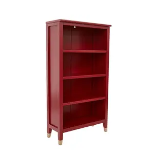 Palazzi Bookcase H127 W69 D25cm - Red