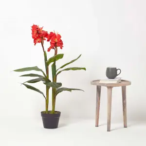 Homescapes Artificial Canna Lily Plant, 90 cm Tall