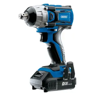 Draper  D20 20V Brushless Impact Wrench, 1/2" Sq. Dr., 250Nm, 2 x 2.0Ah Batteries, 1 x Charger 55343