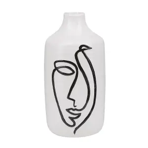 Flower Vase AENUS Ceramic White