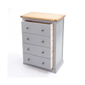 Rocca 4 Drawer Chest of Drawers Brass Knob