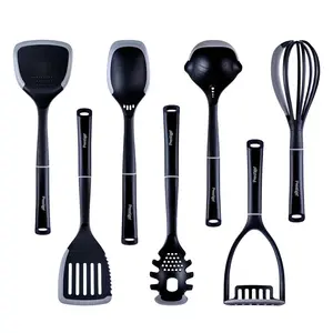 Prestige 2in1 Kitchen Silicone Edge Tools - 7 Piece Set, Heat Resistant, Dishwasher Safe, Non-Scratching