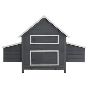 Chicken Coop Grey 157x97x110 cm Wood