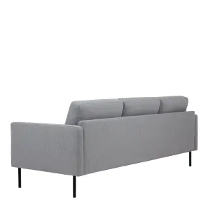 Larvik 3 Seater Sofa - Grey - Black Legs