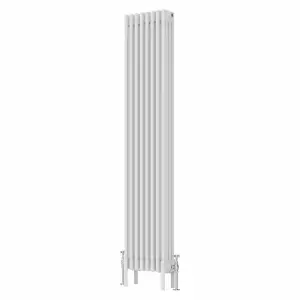 Right Radiators 1800x380 mm Vertical Traditional 4 Column Cast Iron Style Radiator White