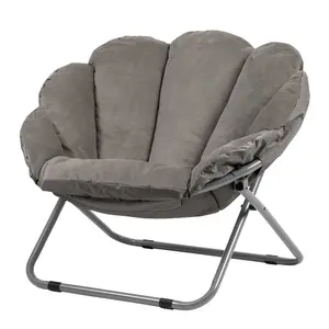 icon Toro Velvet Accent Chair Grey Folding Chair