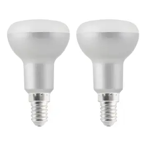 Diall 4.2W 470lm Frosted Reflector (R50) Neutral white LED Light bulb, Pack of 2