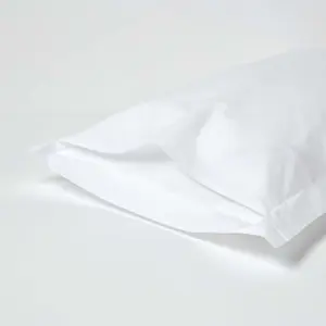 Homescapes White Egyptian Cotton Oxford Pillowcase 200 TC, Standard Size