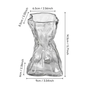 Crystal Clear Bouquet Vase for Table Decor