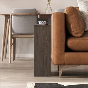 Beeler Modern Slim Compact Side Table Zipcode Design Colour: Dark Coffee