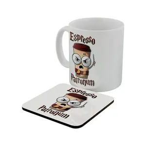 Grindstore Espresso Patronum Mug & Coaster Set White (One Size)