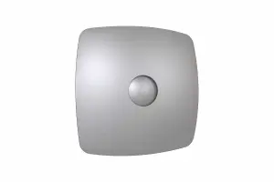 Grey Bathroom Extractor Fan 100mm with Non-Return Valve