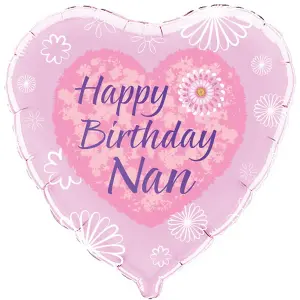 Oaktree 18 Inch Happy Birthday Nan Pink/Purple (One Size)