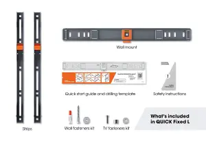 TVM 1605 Fixed TV Wall Mount Large