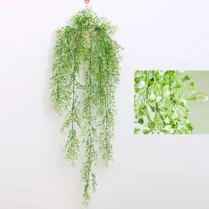 Artificial Golden Willow Hanging Flowers Simulation Plant Decoration