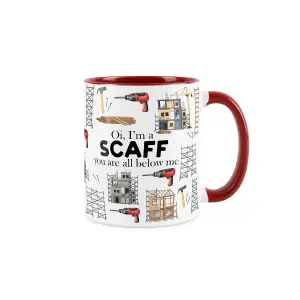 Scaffolder Mug Fun Trades Gift - White Coffee/Tea Present