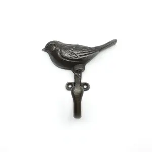 Oakcrafts - Antique Cast Iron Decorative Single Bird Hook