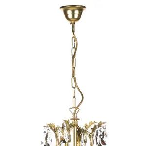 Luminosa Karen Multi Arm Chandelier with Shades Gold, Black