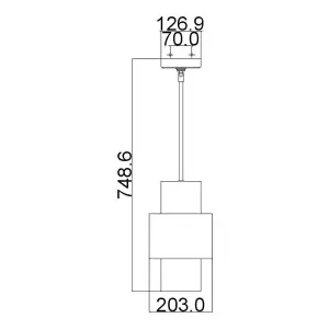 Elstead Kenney 1 Light Ceiling Pendant Silver, E27