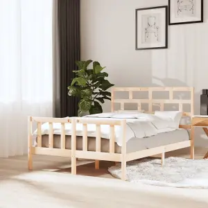 Berkfield Bed Frame Solid Wood Pine 120x200 cm