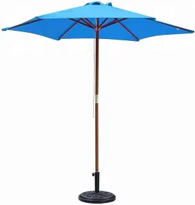 Shatchi  9Kg Cast Iron Effect Parasol Base Round Black Heavy Duty Weight Stand