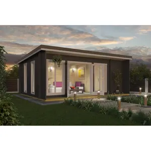 21 x 15 Ft Tongue and Groove Summer House Dark Grey