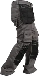 SSS Mens Work Trousers Cargo Multi Pockets Work Pants, S:30W/32L, M:32W/32L, L:34W/32L, XL:36W/32L, XXL:38W/32L and 3XL:40W/32L