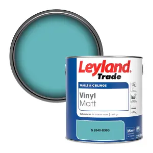 Leyland Trade Vinyl Matt Walls & Ceilings Emulsion Paint (S 2040-B30G) 2.5L