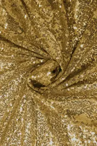 Neel Blue Shiny Fabric Sequin Backdrop Glitter Curtain, Champagne - 4ft x 9ft