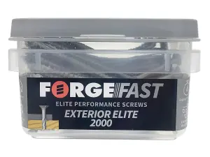 ForgeFix FFE470ST ForgeFast Exterior Elite 2000 Pozi Compatible Wood Screw 4 x 70mm Box 170 FORFFE470ST