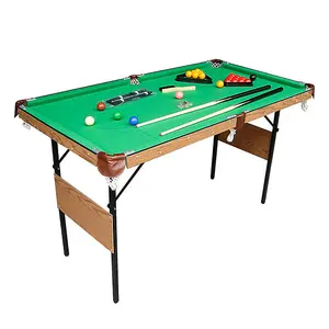 4ft 6in Snooker/Pool Table Green Including Balls & 2 Cues