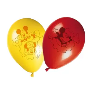 Disney Latex Mickey Mouse Balloons (Pack of 8) Multicoloured (One Size)