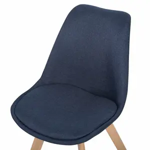 Otselic Upholstered Dining Chair (Set of 2) Dark Blue