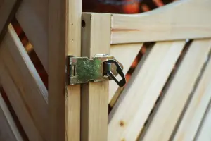 Wooden Double Wheelie Bin Storage - Natural