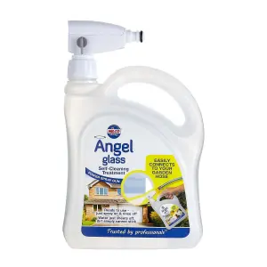 Nilco Angel Glass 8L Self Cleaning Treatment Cleaner Mirrors Tiles Screens 4x 2L