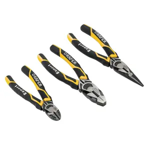 Draper Expert High Leverage Plier Set, Yellow (3 Piece) 28038