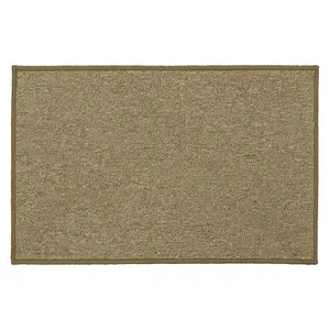 JVL Eden Machine Washable Latex Backed Doormat, 50x80cm, Latte